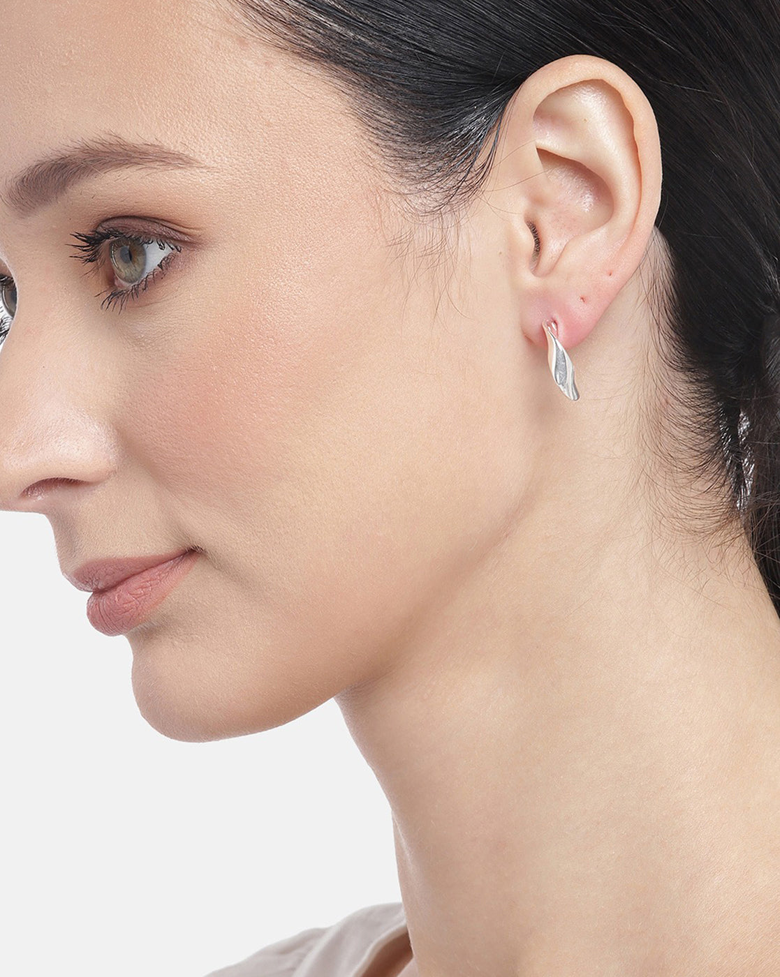 14K Two-Tone Polished Fancy Hoop Earrings | J.C.'s Jewelry